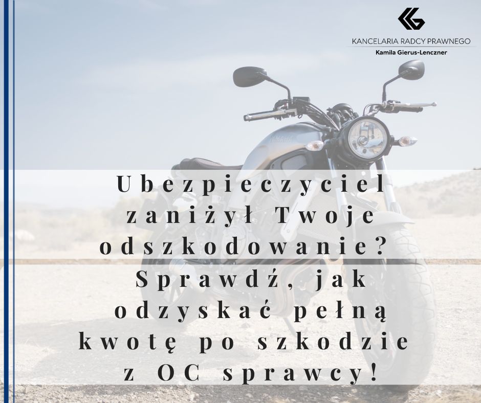 Ubezpieczyciel zaniżył Twoje odszkodowanie? Sprawdź, jak odzyskać pełną kwotę po szkodzie z OC sprawcy!
              